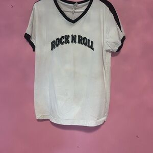 Rock N Roll White T-Shirt